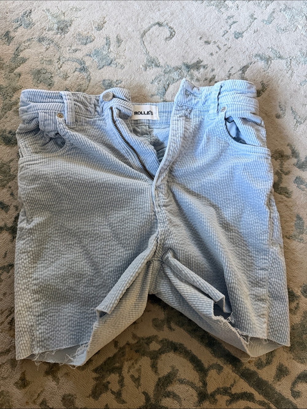 ROLLA'S Pale Blue Corduroyshorts